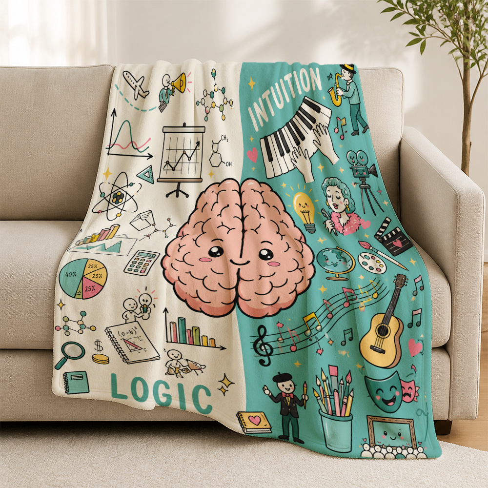 Science Nursery - Selimut Funky Brain Logic Intuition Science