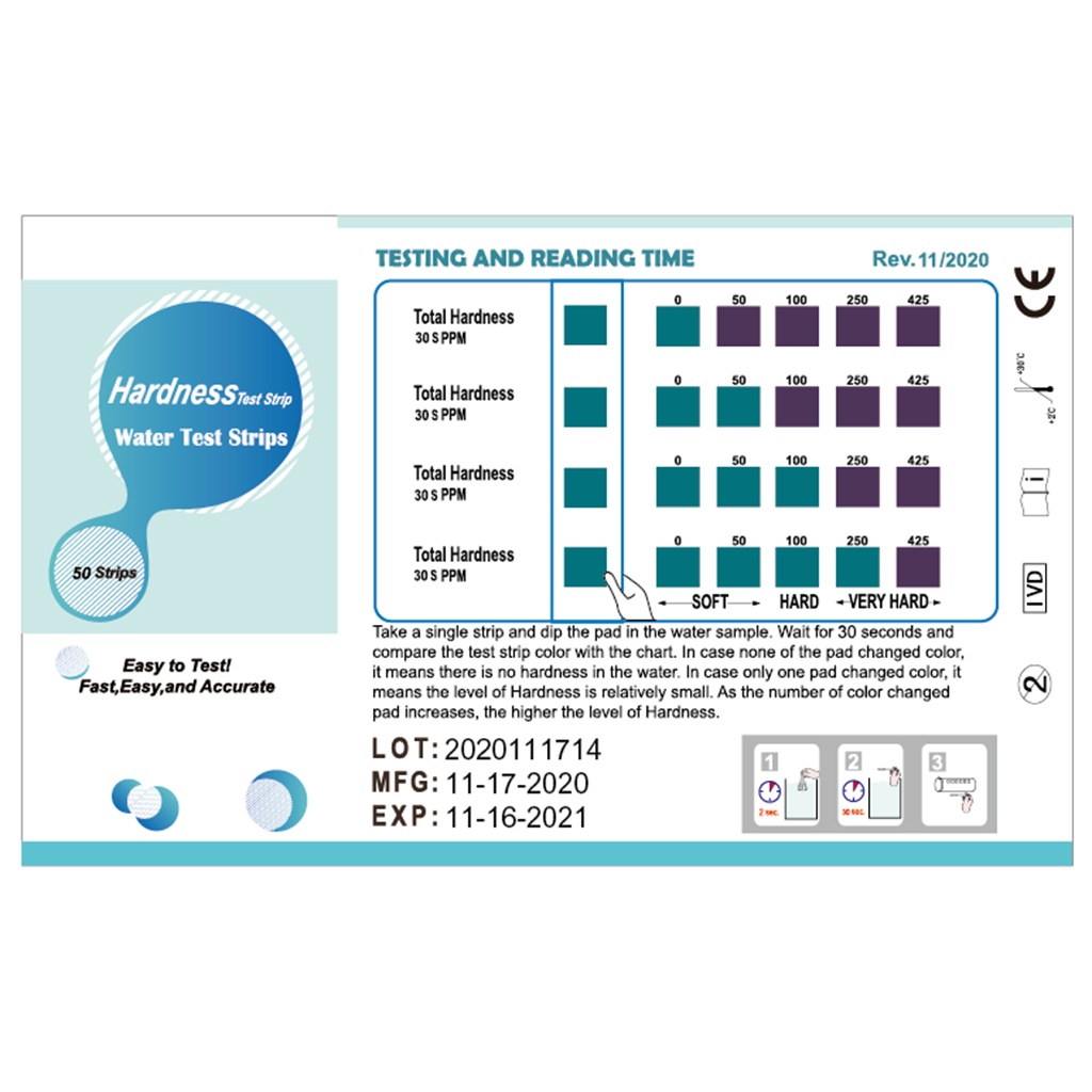 Strip uji kekerasan lengkap ai - Water Testing Kit ulasan dan harga