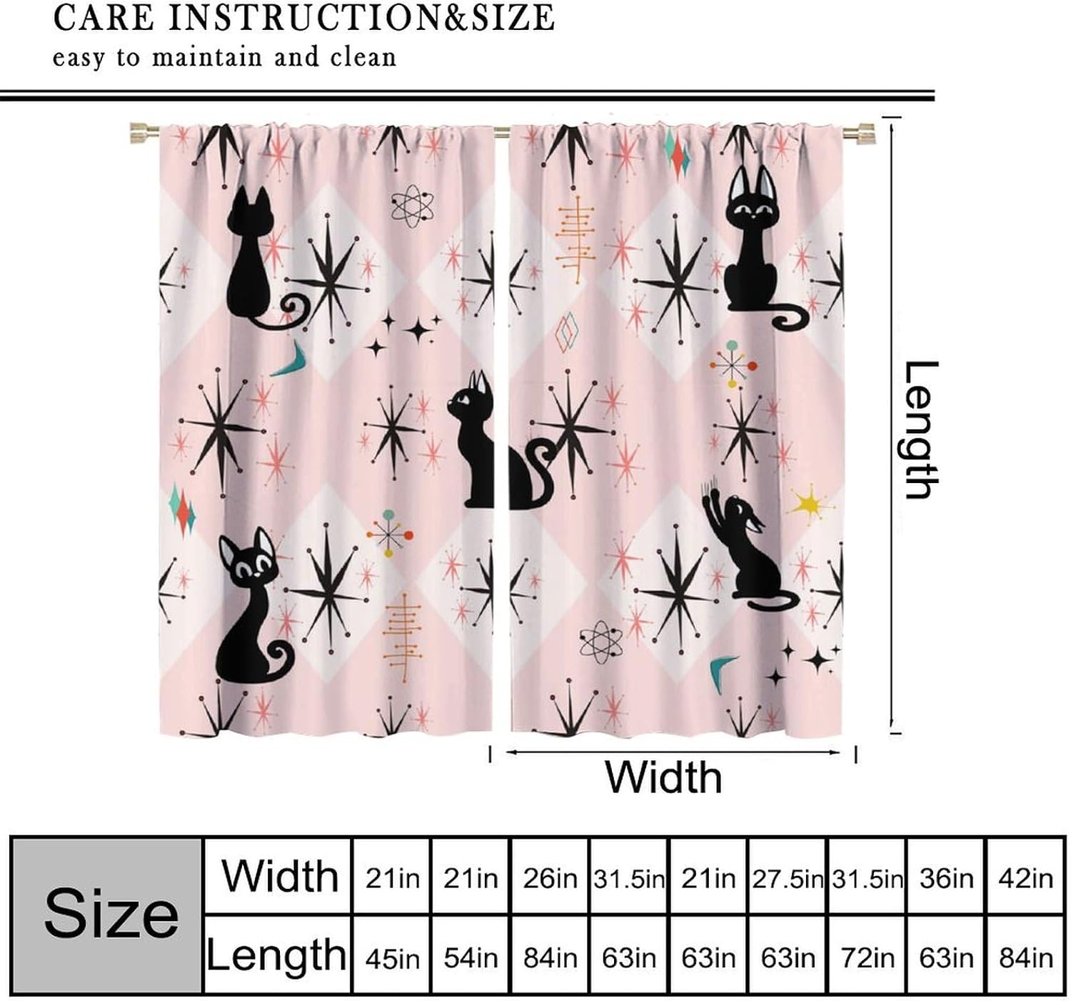 Tirai dengan Motif Geometris B - Science Nursery ulasan dan harga