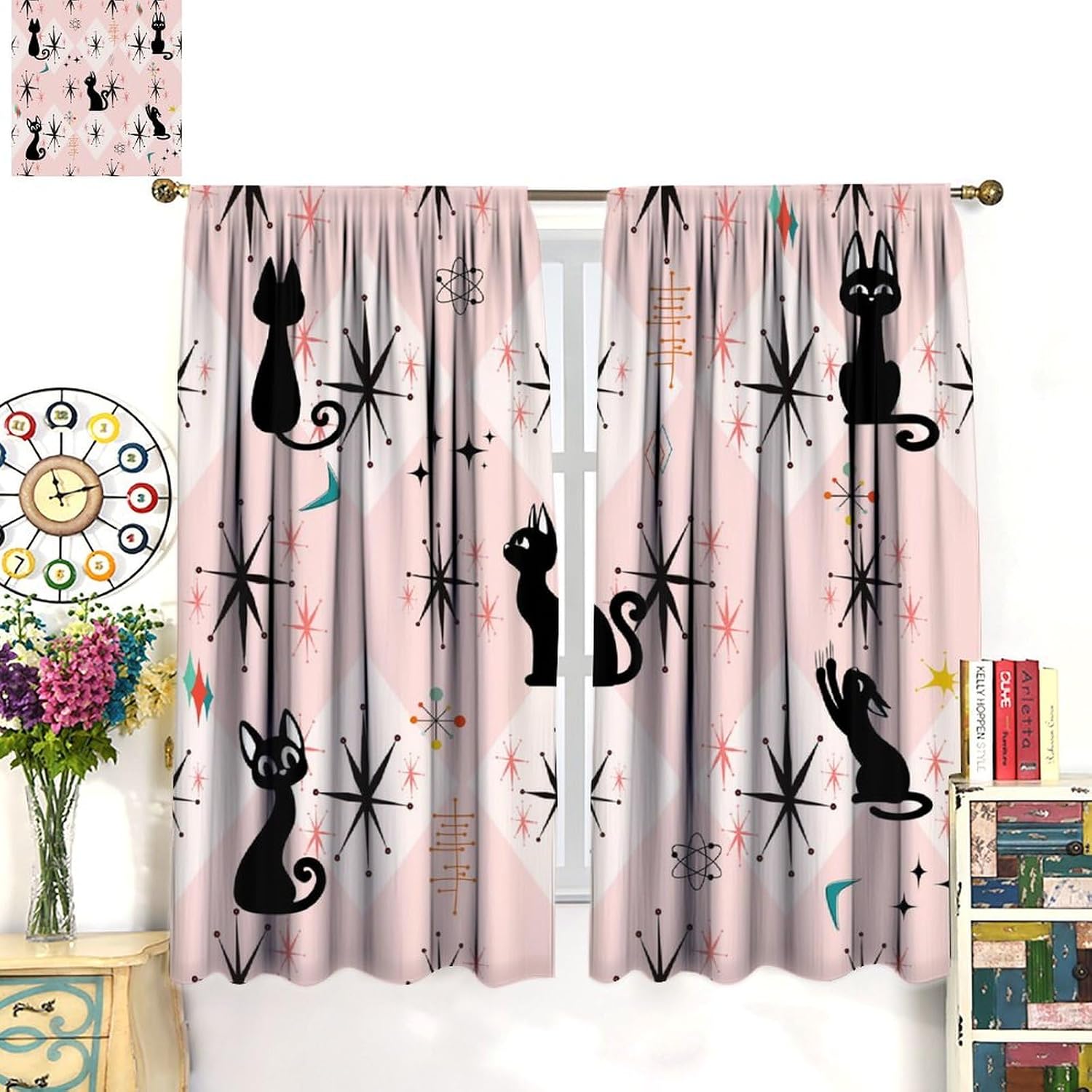 Tirai dengan Motif Geometris B - Science Nursery ulasan dan harga