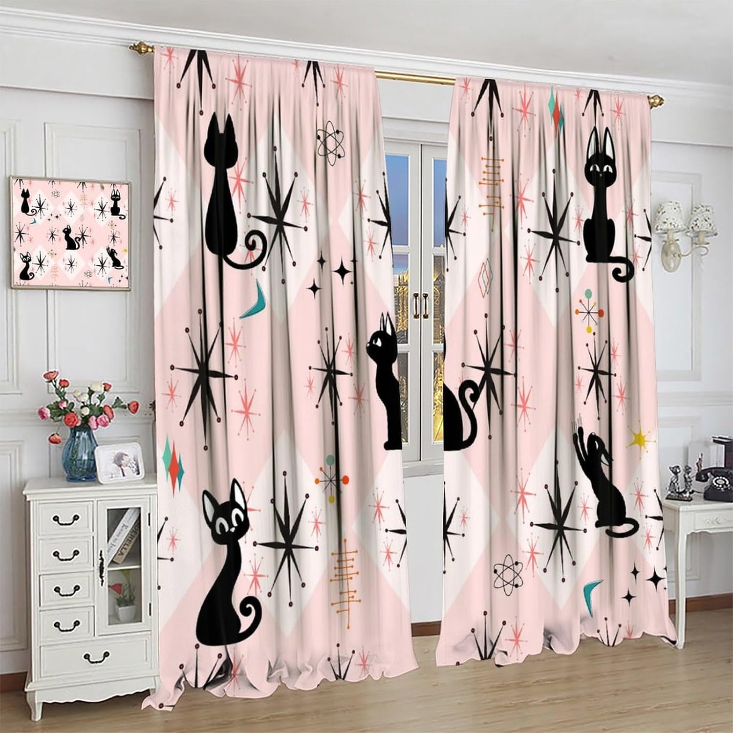 Tirai dengan Motif Geometris B - Science Nursery ulasan dan harga