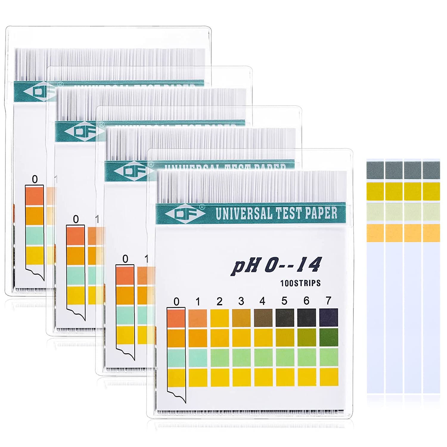 100 strip 0-14 PH kertas indik - Water Testing Kit ulasan dan harga